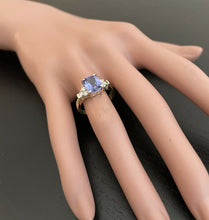 Load image into Gallery viewer, 3.50 Carats Natural Very Nice Looking Tanzanite and Diamond 14K Solid Yellow Gold Ring