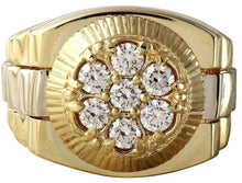 Load image into Gallery viewer, 1.25 Carats Natural Diamond 14K Solid Yellow Gold Men's Ring