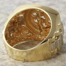 Load image into Gallery viewer, 1.25 Carats Natural Diamond 14K Solid Yellow Gold Men's Ring