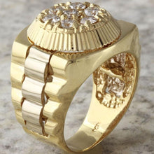 Load image into Gallery viewer, 1.25 Carats Natural Diamond 14K Solid Yellow Gold Men's Ring