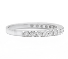 Load image into Gallery viewer, Splendid 0.65 Carats Natural Diamond 14K Solid White Gold Ring