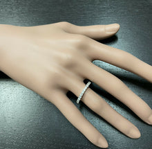 Load image into Gallery viewer, Splendid 0.65 Carats Natural Diamond 14K Solid White Gold Ring