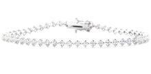 Load image into Gallery viewer, 1.80 Carats Stunning Natural Diamond 14K Solid White Gold Bracelet