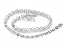 Load image into Gallery viewer, 1.70 Carats Stunning Natural Diamond 14K Solid White Gold Bracelet