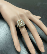 Load image into Gallery viewer, 5.10 Carats Exquisite Natural Morganite and Diamond 14K Solid Rose Gold Ring