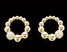 Load image into Gallery viewer, Exquisite 0.50 Carats Natural Diamond 14K Solid Yellow Gold Stud Earrings