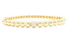 Load image into Gallery viewer, Very Impressive 0.40 Carats Natural Diamond 14K Solid Yellow Gold Bangle Bracelet