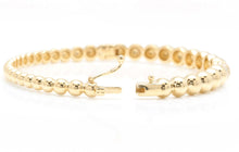 Load image into Gallery viewer, Very Impressive 0.40 Carats Natural Diamond 14K Solid Yellow Gold Bangle Bracelet