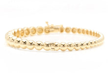 Load image into Gallery viewer, Very Impressive 0.40 Carats Natural Diamond 14K Solid Yellow Gold Bangle Bracelet