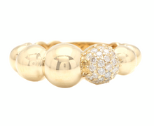 Load image into Gallery viewer, Splendid 0.32 Carats Natural Diamond 14K Solid Yellow Gold Ring