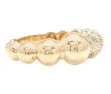 Load image into Gallery viewer, Splendid 0.32 Carats Natural Diamond 14K Solid Yellow Gold Ring