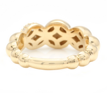 Load image into Gallery viewer, Splendid 0.32 Carats Natural Diamond 14K Solid Yellow Gold Ring