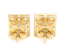 Load image into Gallery viewer, 1.15 Carat Natural Diamond 14K Solid Yellow Gold Earrings