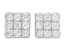 Load image into Gallery viewer, 1.15 Carat Natural Diamond 14K Solid White Gold Earrings