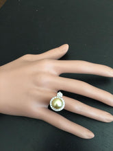 Load image into Gallery viewer, Splendid Natural South Sea Pearl and Diamond 14K Solid White Gold Ring