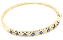 Load image into Gallery viewer, 4.00ct Natural Diamond and Sapphire 14k Solid Yellow Gold Bracelet