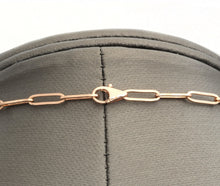 Load image into Gallery viewer, Gorgeous 5.00Ct Natural Diamond 14k Solid Rose Gold Tennis Paper Clip Style Necklace