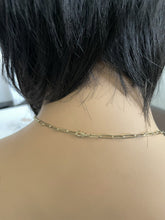 Load image into Gallery viewer, Gorgeous 2.80Ct Natural Diamond 14k Solid Two-Tone Gold Tennis Paper Clip Style Necklace