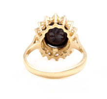 Load image into Gallery viewer, 4.80 Carats Natural Sapphire and Diamond 14K Solid Yellow Gold Ring