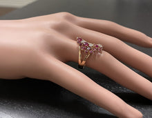 Load image into Gallery viewer, 1.80Ct Natural Ruby and Diamond 14K Solid Rose Gold Ring