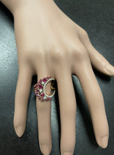 Load image into Gallery viewer, 1.80Ct Natural Ruby and Diamond 14K Solid Rose Gold Ring
