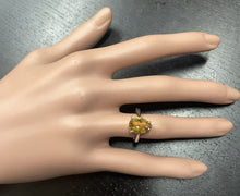 Load image into Gallery viewer, 2.50 Carats Natural Citrine 14K Solid White Gold Ring