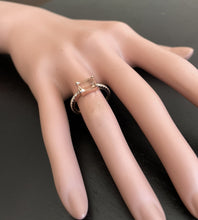 Load image into Gallery viewer, 2.00 Carats Natural Morganite and Diamond 14K Solid Rose Gold Ring