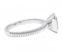 Load image into Gallery viewer, 1.50Ct Natural Blue Sapphire 14K Solid White Gold Ring