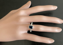 Load image into Gallery viewer, 1.50Ct Natural Blue Sapphire 14K Solid White Gold Ring