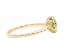 Load image into Gallery viewer, 1.50 Carats Natural Peridot 14K Solid Yellow Gold Ring