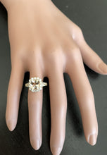 Load image into Gallery viewer, 3.00 Carats Natural Morganite and Diamond 14K Solid Yellow Gold Ring