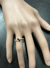 Load image into Gallery viewer, Splendid Natural Ruby and Diamond 14K Solid Yellow Gold Ring