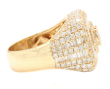 Load image into Gallery viewer, 3.69Ct Natural Diamond 14K Solid Yellow Gold Men's Ring