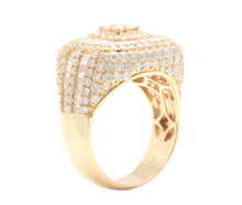 Load image into Gallery viewer, 3.69Ct Natural Diamond 14K Solid Yellow Gold Men's Ring
