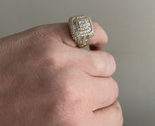 Load image into Gallery viewer, 3.69Ct Natural Diamond 14K Solid Yellow Gold Men's Ring