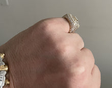 Load image into Gallery viewer, 3.69Ct Natural Diamond 14K Solid Yellow Gold Men's Ring