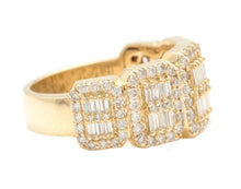 Load image into Gallery viewer, 2.50Ct Natural Diamond 14K Solid Yellow Gold Men's Ring