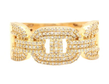 Load image into Gallery viewer, 0.70Ct Natural Diamond 10K Solid Yellow Gold Men's Ring