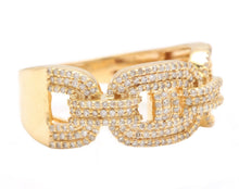 Load image into Gallery viewer, 0.70Ct Natural Diamond 10K Solid Yellow Gold Men's Ring