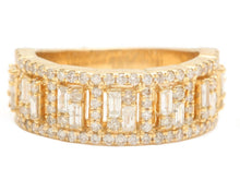 Load image into Gallery viewer, 1.70Ct Natural Diamond 14K Solid Yellow Gold Men's Ring