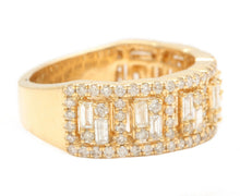 Load image into Gallery viewer, 1.70Ct Natural Diamond 14K Solid Yellow Gold Men's Ring