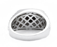 Load image into Gallery viewer, 3.35Ct Natural Black &amp; White Diamond Men's Ring in 14K Solid White Gold