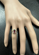 Load image into Gallery viewer, 0.75 Carats Natural Very Nice Looking Tourmaline and Diamond 14K Solid Yellow Gold Ring