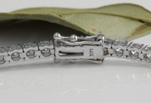 Load image into Gallery viewer, Very Impressive 4.15 Carats Natural VS Diamond 14K Solid White Gold Bracelet
