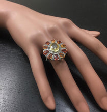 Load image into Gallery viewer, 10.00 Carats Natural Very Nice Looking Sapphire and Diamond 14K Solid White Gold Ring