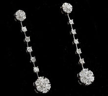 Load image into Gallery viewer, Exquisite 2.10 Carats Natural VS1-VS2 Diamond 14K Solid White Gold Earrings