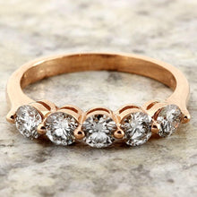 Load image into Gallery viewer, Splendid .90 Carats Natural VS1 Diamond 14K Solid Yellow Gold Ring
