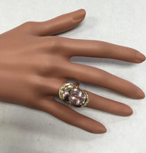 Load image into Gallery viewer, 16.18 Carats Exquisite Natural Pink Kunzite and Diamond 14K Solid Rose Gold Ring
