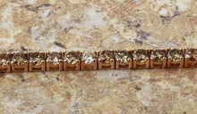 Load image into Gallery viewer, Very Impressive 9.57 Carats Natural White and Champagne Diamond 14K Solid Rose Gold Bracelet