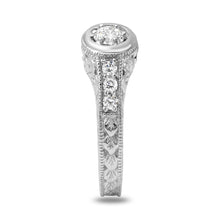 Load image into Gallery viewer, Splendid .65 Carats Natural Diamond 14K Solid White Gold Ring